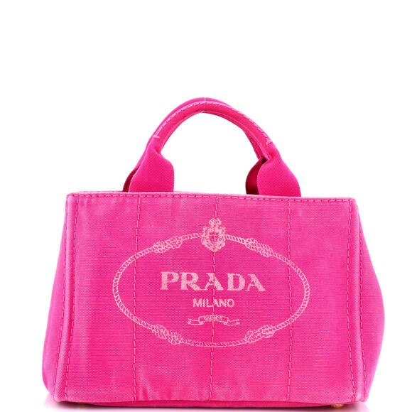 Prada Canapa Tote Canvas Mini #185257P56B - Picture 1 of 8